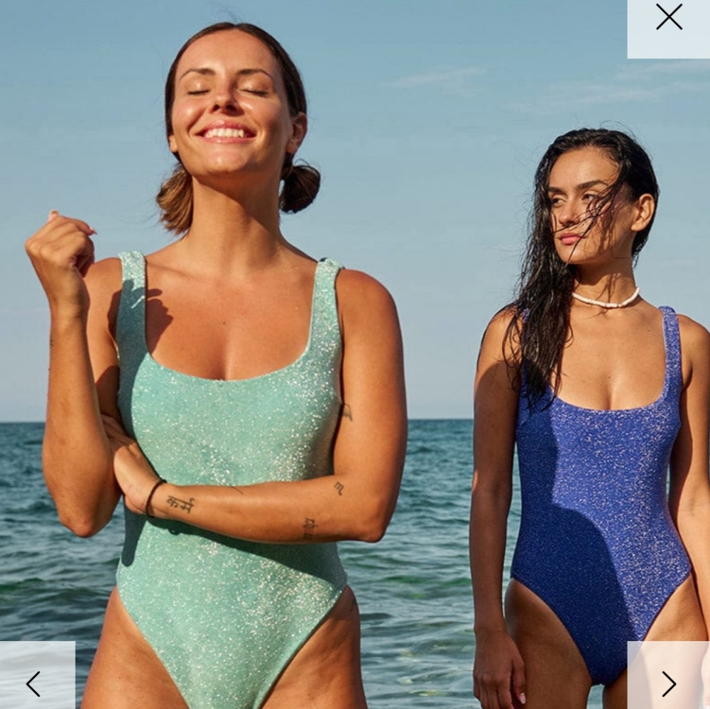 Blue & Teal sparkle Berlook one pieces